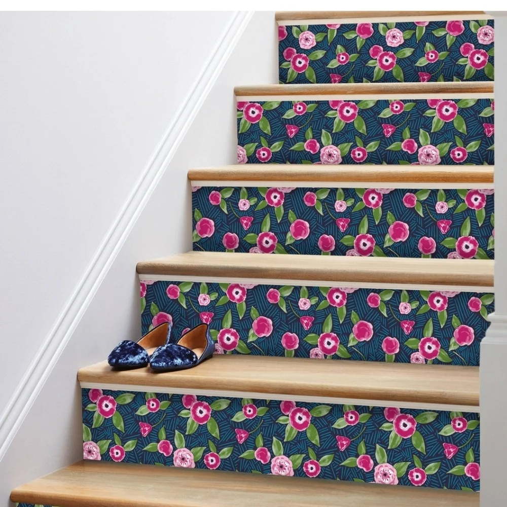 Opalhouse Marker Floral Peel & Stick Wallpaper Blue